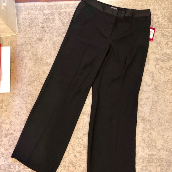 Vince Camuto Flared Rich Black Slacks - Picture 5 of 6
